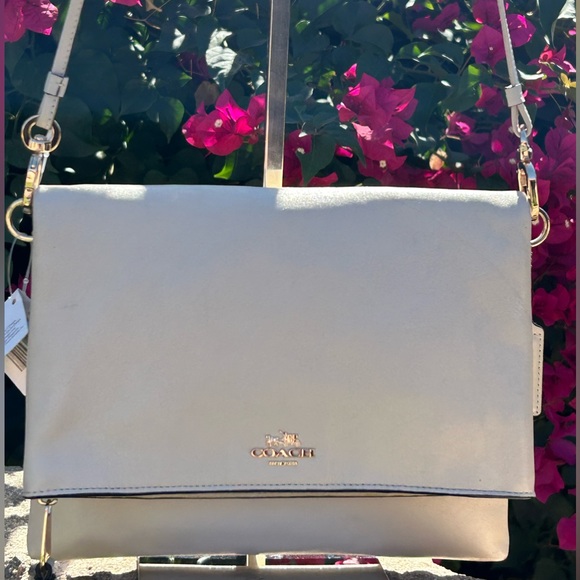 Coach Handbags - COACH Madison Leather Fold Over in Milk NWT